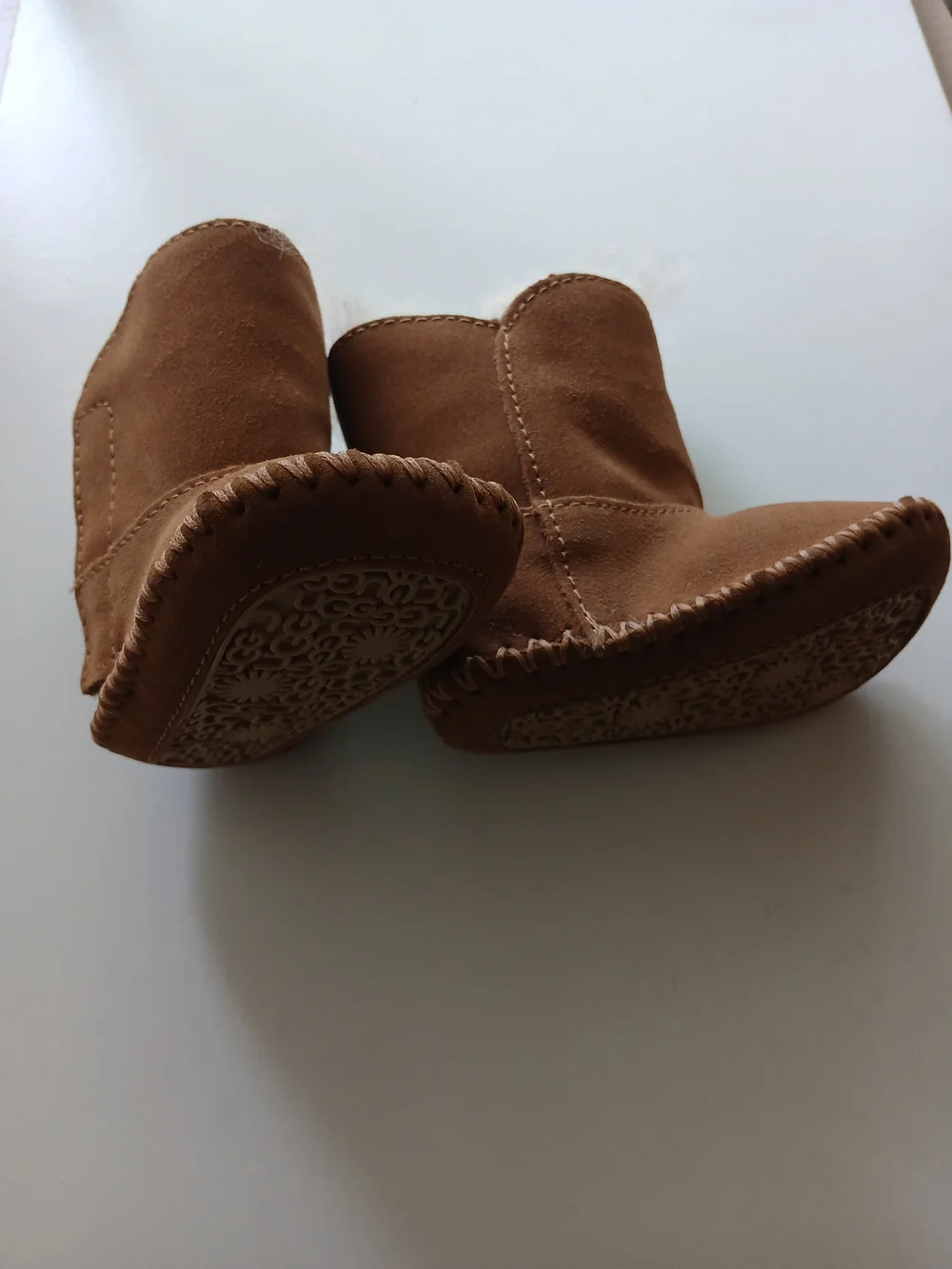UGG Kids Chestnut Suede Moccasin-Style Boot
